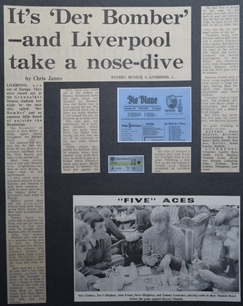 Press report from Adrian Killen's scrapbook